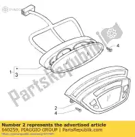 640259, Piaggio Group, Digitaal instrument piaggio x 125 180 200 2000 2002 2004 2006, Nieuw