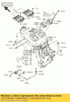 110130005, Kawasaki, filtro de elemento de ar kawasaki zx12r ninja b zx 12r 1200 , Novo