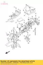 Here you can order the guard, flap from Yamaha, with part number 1WS216420000: