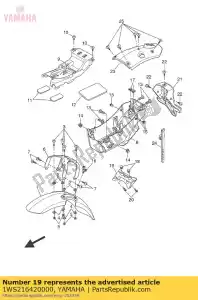 yamaha 1WS216420000 guard, flap - Bottom side
