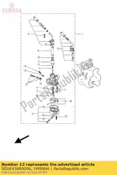 Ici, vous pouvez commander le diaphragme assy 1 auprès de Yamaha , avec le numéro de pièce 5DUE43680000: