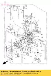 jet (# 78) van Yamaha, met onderdeel nummer 3TJ1494F1800, bestel je hier online: