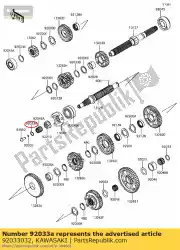 Ici, vous pouvez commander le circlip z250-g2 auprès de Kawasaki , avec le numéro de pièce 92033032: