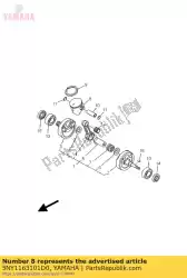 Ici, vous pouvez commander le piston (std) auprès de Yamaha , avec le numéro de pièce 5NY1163101D0: