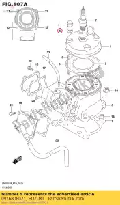 suzuki 0916808021 gasket - Bottom side