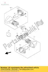 Here you can order the lamp assy,rear from Suzuki, with part number 3560329FB0: