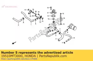 Honda 19510MT3000 tubo comp., acqua - Il fondo