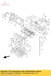 Ici, vous pouvez commander le agrafe auprès de Yamaha , avec le numéro de pièce 90467140A800: