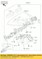 530650054739, Kawasaki, sedile di copertura, m.f.s. nero kawasaki er6n  e f er 6n abs 650 , Nuovo