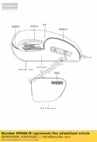 560660989, Kawasaki, pattern,fuel tank,fr,rh ej650- kawasaki w 650 2005 2006, New