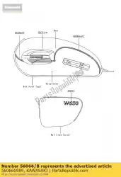 Qui puoi ordinare modello, serbatoio carburante, fr, rh ej650- da Kawasaki , con numero parte 560660989: