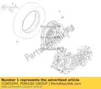 1C005544, Piaggio Group, ruota posterior vespa zapca06b zapca06b,  zapcd010 zapcd020 50 2020 2021 2022, Novo