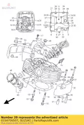 Here you can order the bolt 6x50 from Suzuki, with part number 0154706507: