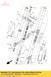 Ici, vous pouvez commander le joint huile auprès de Yamaha , avec le numéro de pièce 1C323145L000: