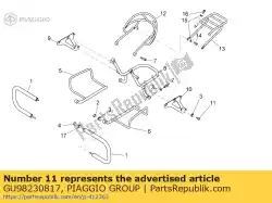 Here you can order the hex socket screw from Piaggio Group, with part number GU98230817: