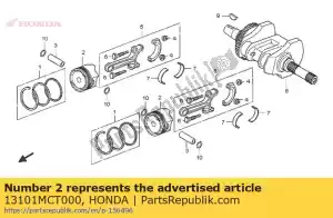 honda 13101MCT000 pistone (std.) - Il fondo