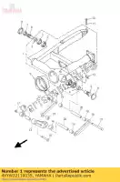 4XYW22110035, Yamaha, brazo trasero comp. yamaha xvz xvztf 1300 1999 2000 2001, Nuevo