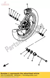 Yamaha 29L251680098 odlewane ko?o, przód - Dół