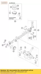 Here you can order the connecting rod cpl. From KTM, with part number 60030013044: