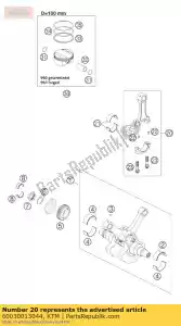 ktm 60030013044 connecting rod cpl. - Bottom side