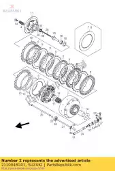 Here you can order the gear assy,prima from Suzuki, with part number 2110048G01: