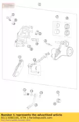 Aqui você pode pedir o pinça de freio traseira 'id450ff06 em KTM , com o número da peça 60113080100: