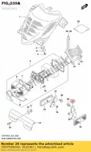 Suzuki 3597548G00 staffa, si posteriore - Il fondo