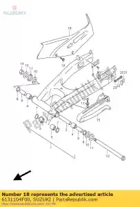 suzuki 6131104F00 etui, ?a?cuszek - Dół