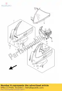 Suzuki 9461137H00 pare-brise - La partie au fond