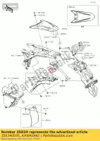 350340595, Kawasaki, versterken kawasaki d tracker 150 klx150bf , Nieuw