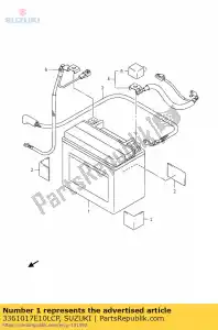 Suzuki 3361017E10LCP batteria 12v - Il fondo