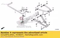 52320HL3A01, Honda, link comp., r. rr. stabilisator honda  700 2017 2018 2019 2020, Nieuw