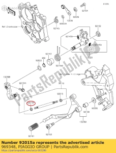 aprilia 969348 afdek kap - Onderkant