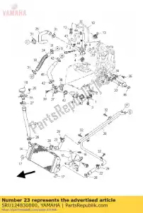 yamaha 5RU124830000 tubo 3 - Lado inferior