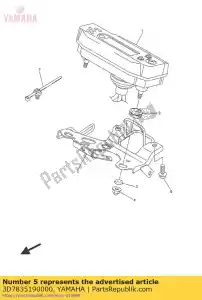 yamaha 3D7835190000 beugel, meter - Onderkant