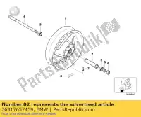 36317657459, BMW, spacer sleeve bmw c1 125 200 2000 2001 2002 2003 2004, New