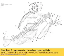 Qui puoi ordinare carenatura da Piaggio Group , con numero parte 1B001368000EZ: