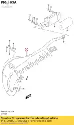 Here you can order the body,muffler,1s from Suzuki, with part number 1431003B01: