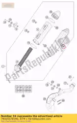 Ici, vous pouvez commander le laine de roche préformée auprès de KTM , avec le numéro de pièce 79005078590: