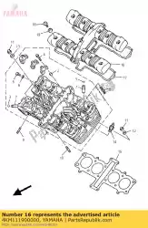 Here you can order the cover, cylinder head 1 from Yamaha, with part number 4KM111900000: