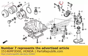 Honda 15146MFJD00 guide comp. b, pompe à huile c - La partie au fond