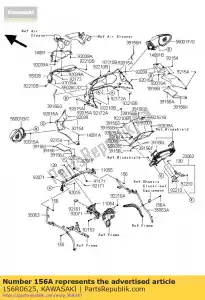 kawasaki 156R0625 bolt-wp, 6x25 js300-b2 - Onderkant