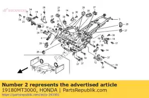 honda 19180MT3000 garde, l. rr. chaleur - La partie au fond