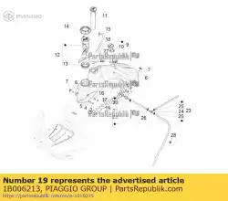 Qui puoi ordinare tubo di sfiato completo da Piaggio Group , con numero parte 1B006213: