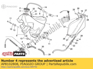 aprilia AP8102808 rubinetto del carburante - Il fondo