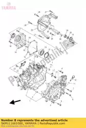 Ici, vous pouvez commander le tuyau, reniflard 1 auprès de Yamaha , avec le numéro de pièce 5KM111661000: