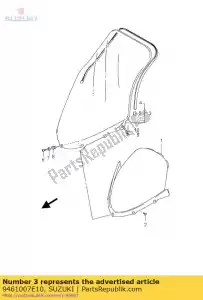 suzuki 9461007E10 windshield comp - Bottom side