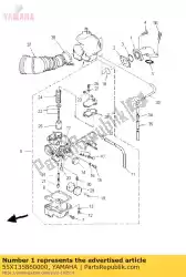 Aquí puede pedir articulación, carburador 1 de Yamaha , con el número de pieza 55X135860000: