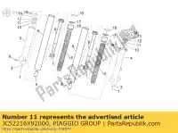 JC52216X92000, Piaggio Group, rondella paraolio aprilia scarabeo 125 2007 2009 2011, Nuovo