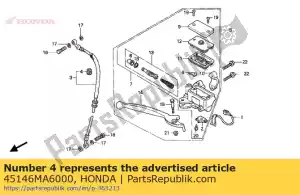 Honda 45146MA6000 doorvoertule, remslang - Onderkant